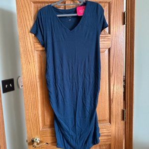 Isabel Maternity by Ingrid and Isabel Short Sleeve Rib T-Shirt Maternity Dress